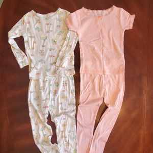 2 Carters 4T pajamas